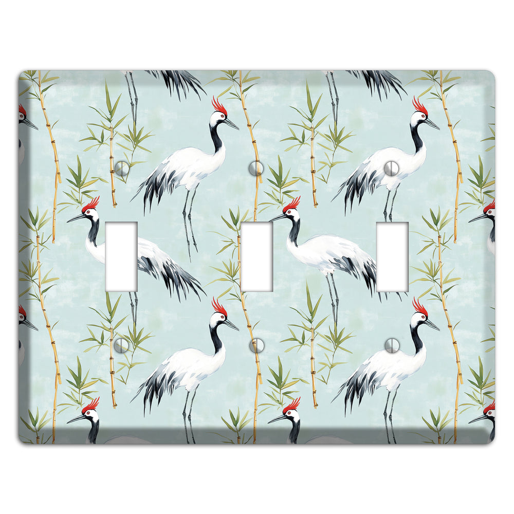 Celadon Bamboo Vigil 3 Toggle Wallplate