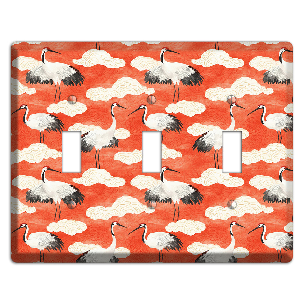Vermillion Cloud Ceremony 3 Toggle Wallplate