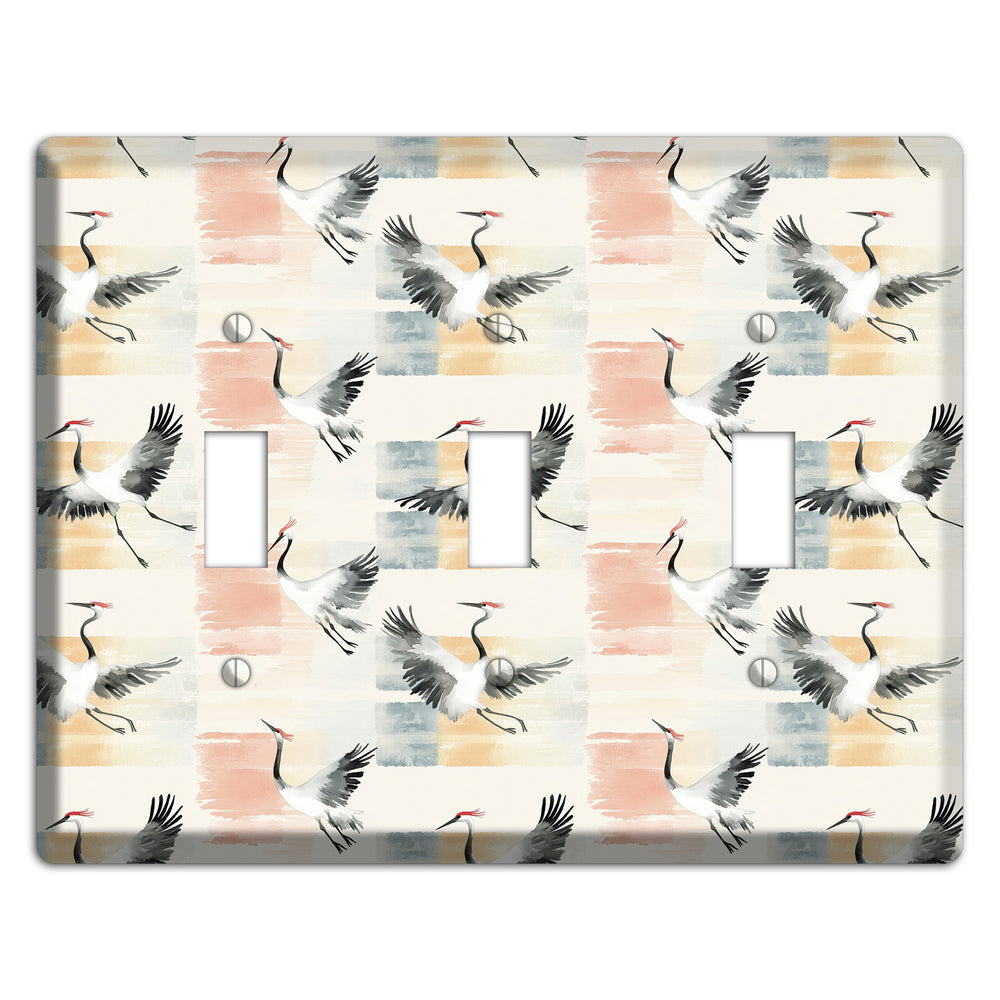 Blush Patchwork Flight 3 Toggle Wallplate