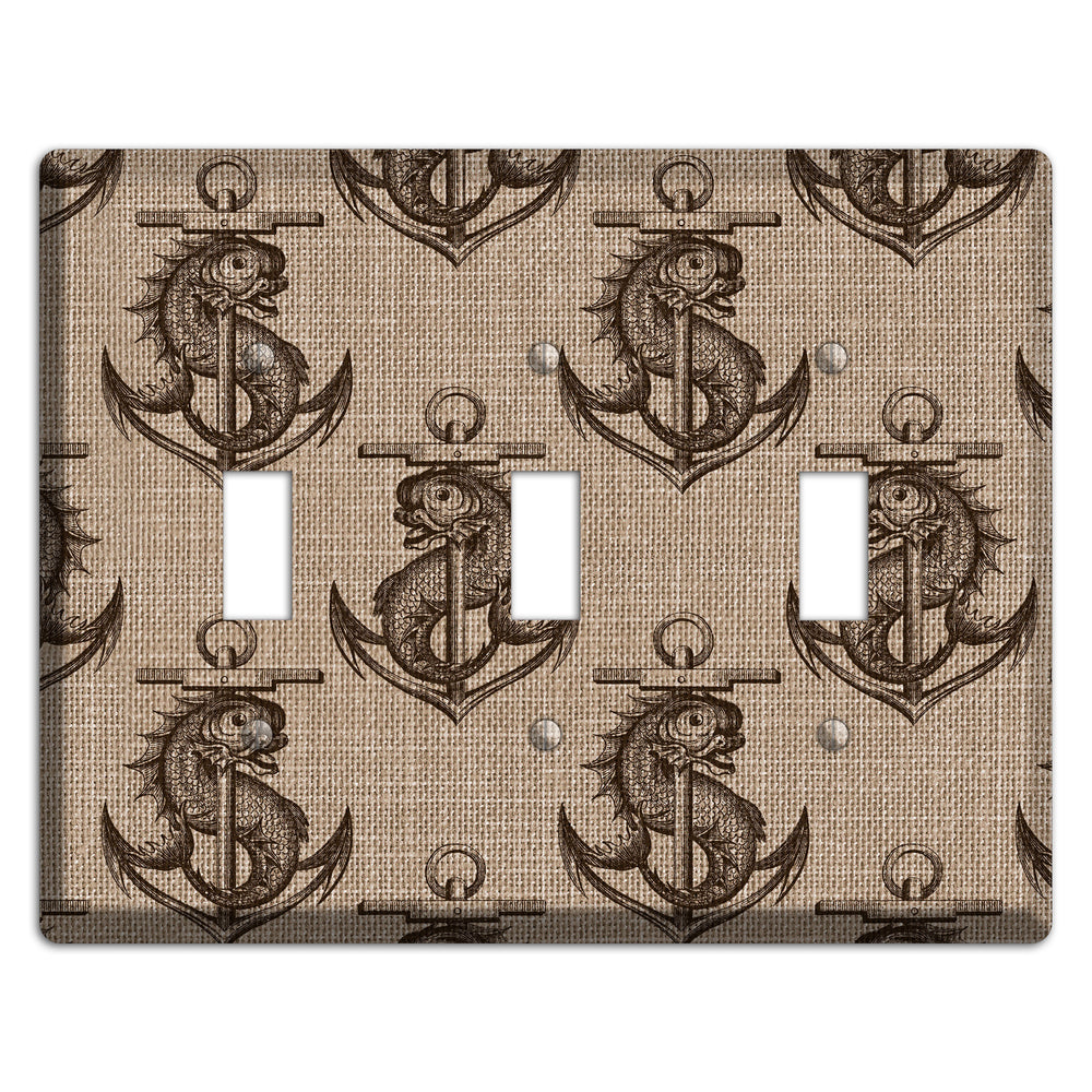 Anchor & Leviathan 3 Toggle Wallplate