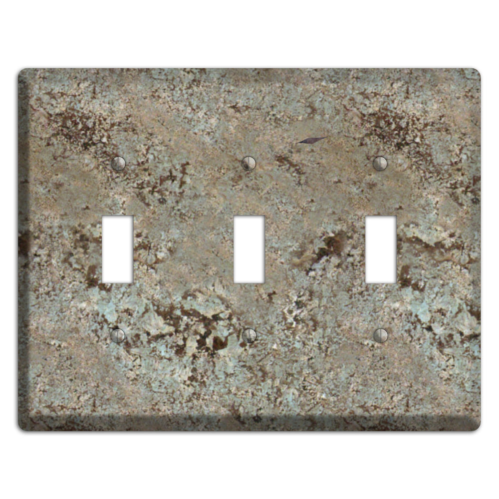 Delicatus White Granite 3 Toggle Wallplate