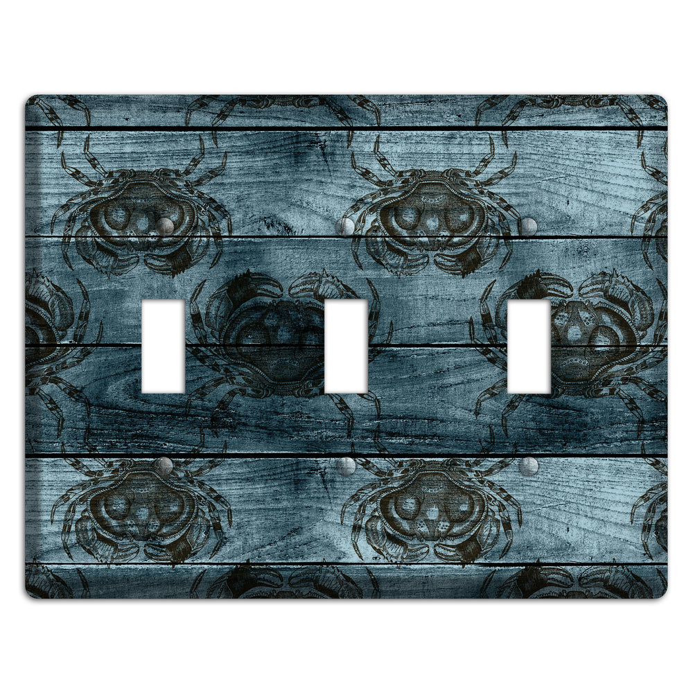Crabby Waters 3 Toggle Wallplate