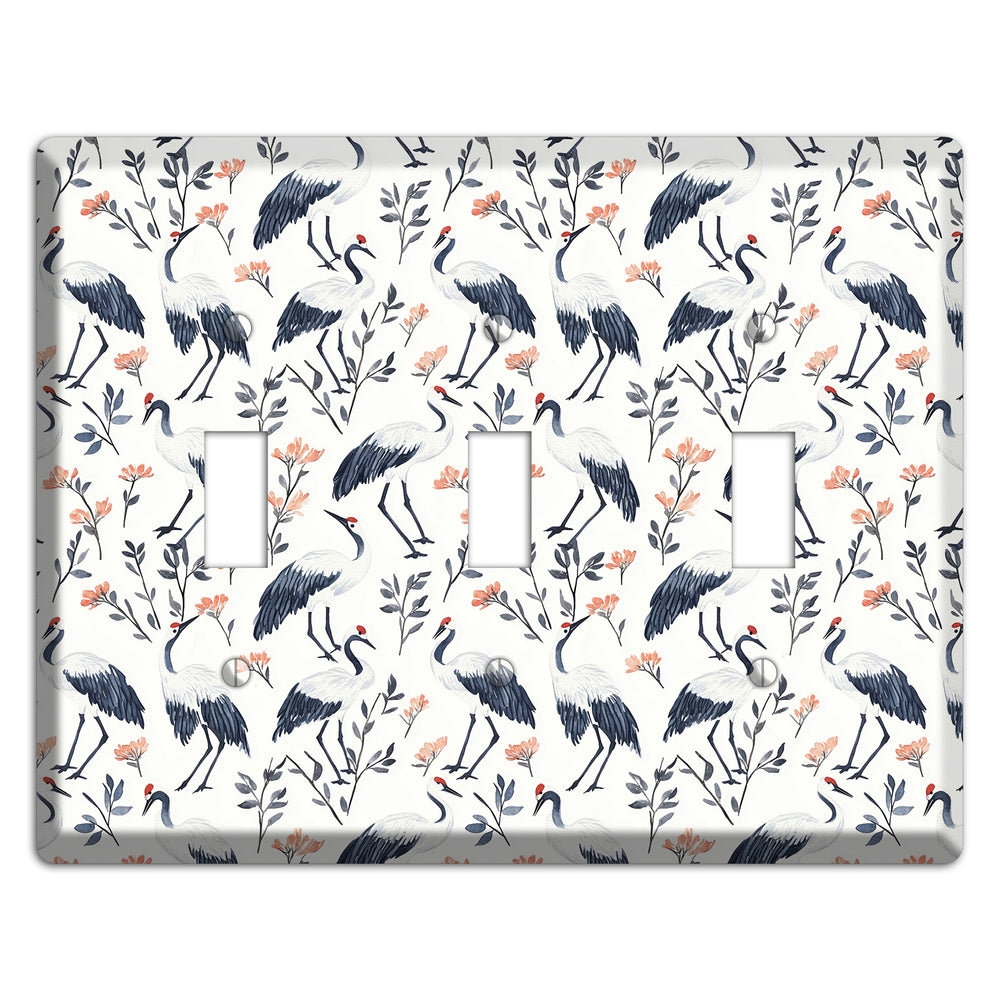 Slate & Coral Marsh 3 Toggle Wallplate