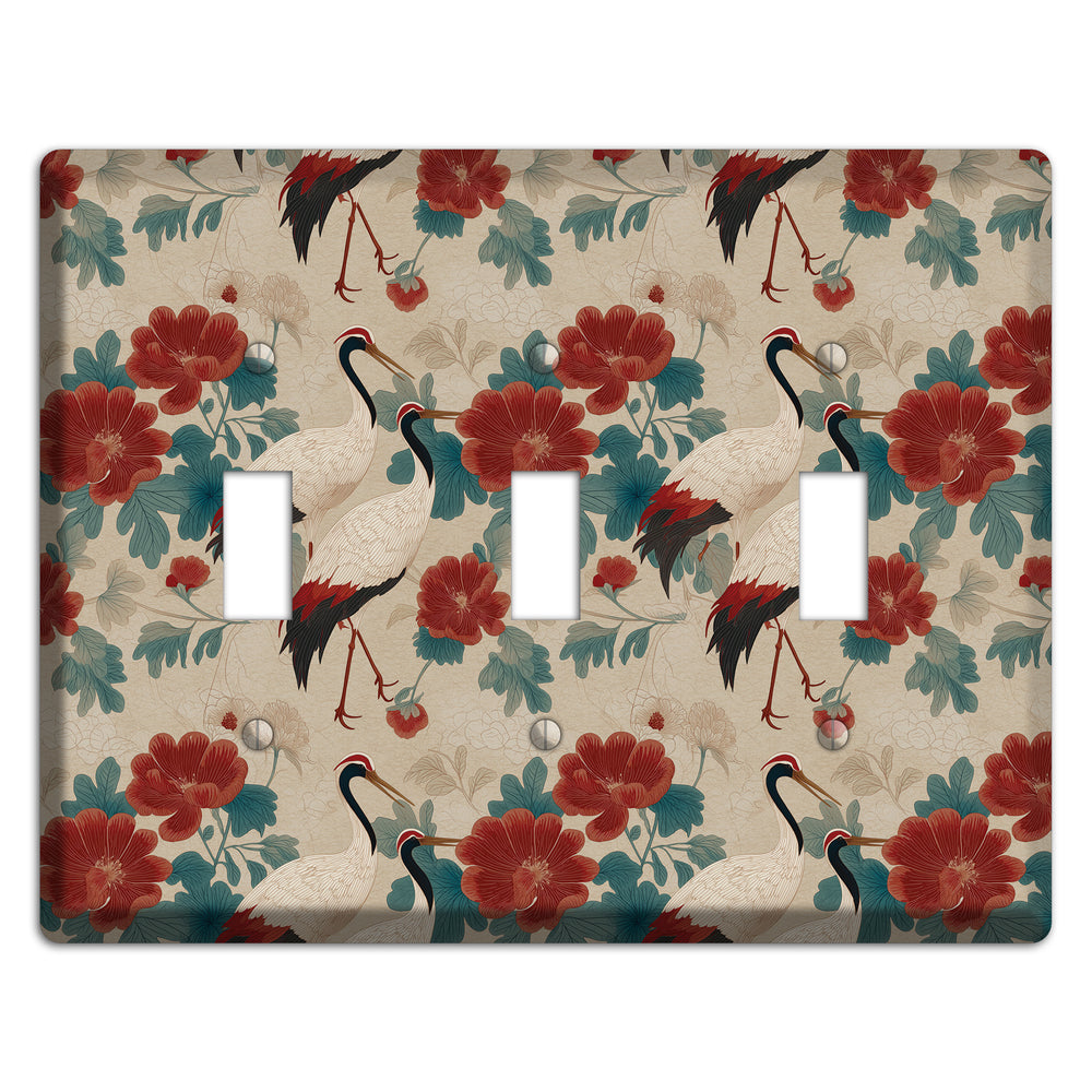 Rust Peony Passage 3 Toggle Wallplate