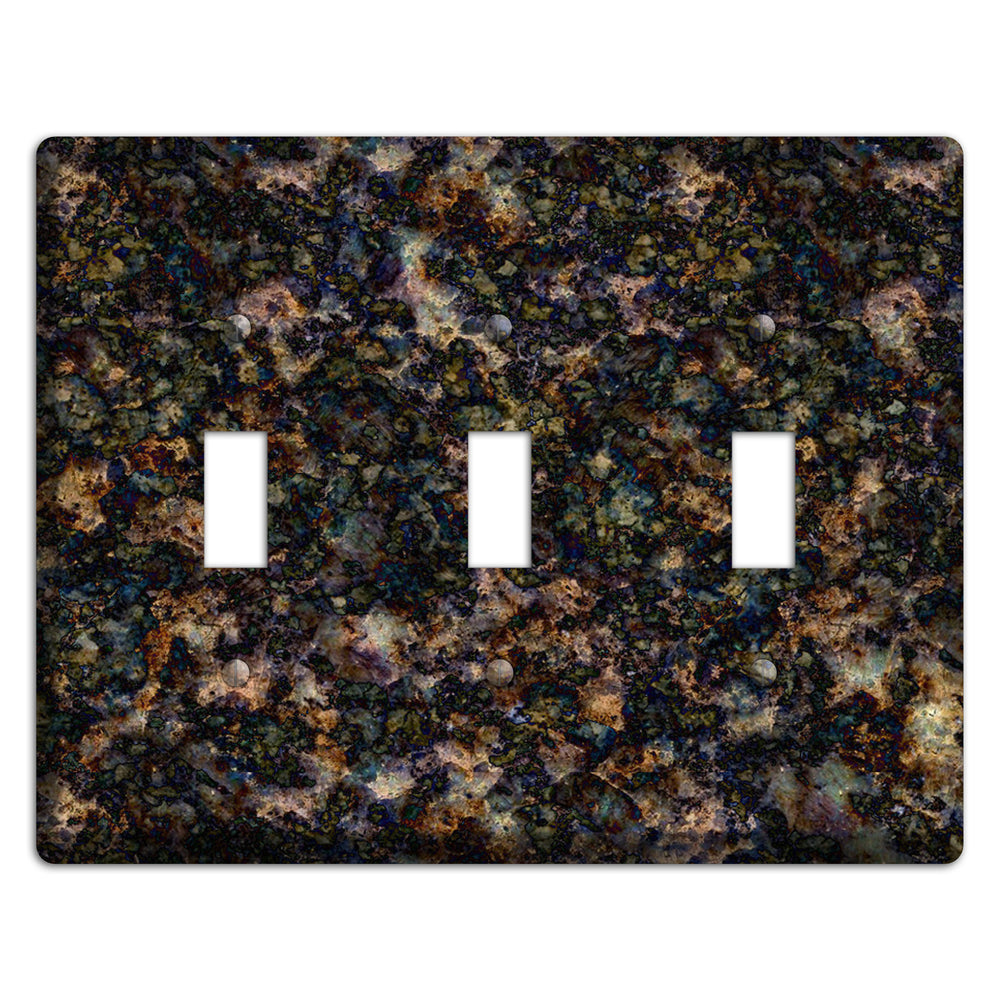 Volga Blue Granite 3 Toggle Wallplate