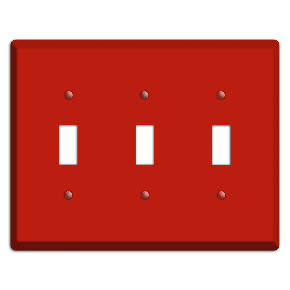 Baxter Simply Red 3 Toggle Wallplate