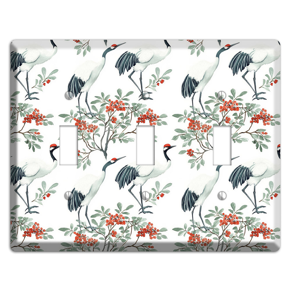 Scarlet Crown Reverie 3 Toggle Wallplate
