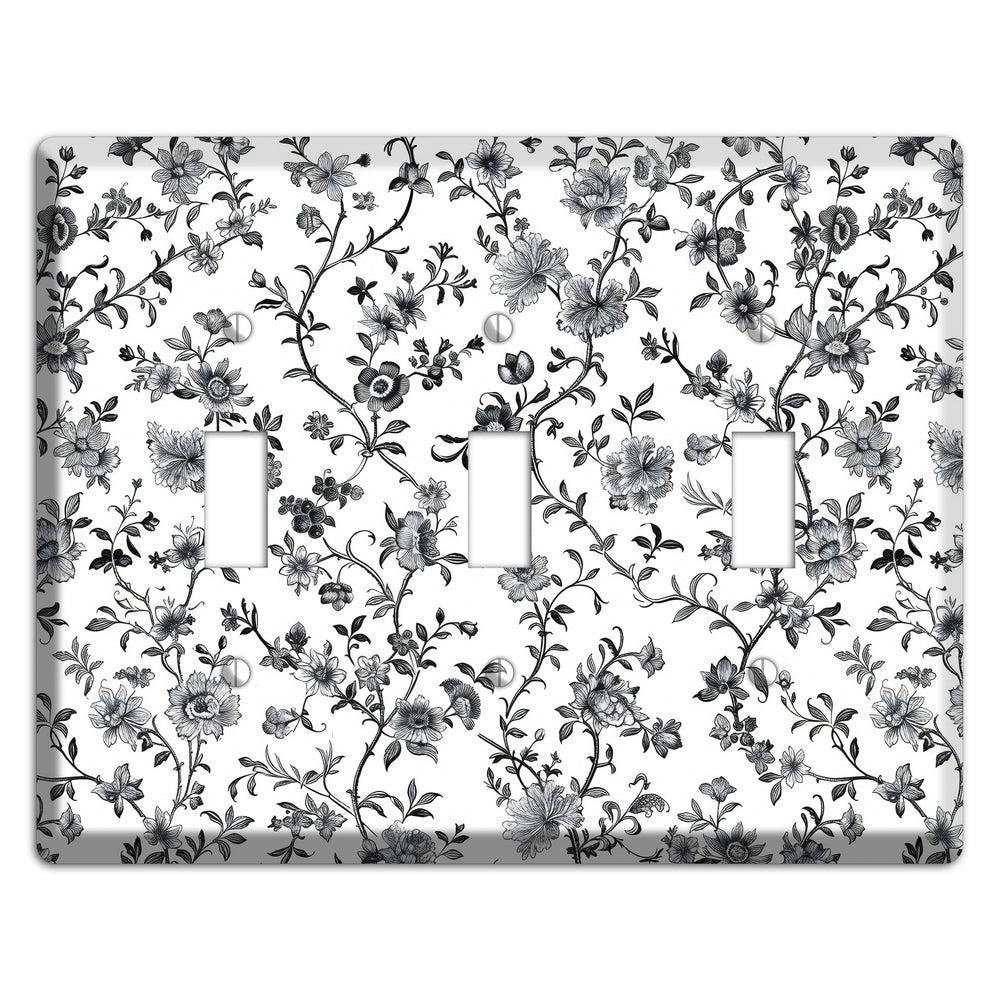 Ink & Ivory Thicket 3 Toggle Wallplate