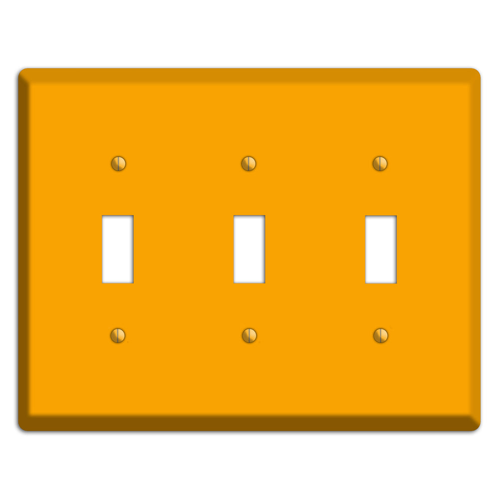 Baxter Mustard 3 Toggle Wallplate