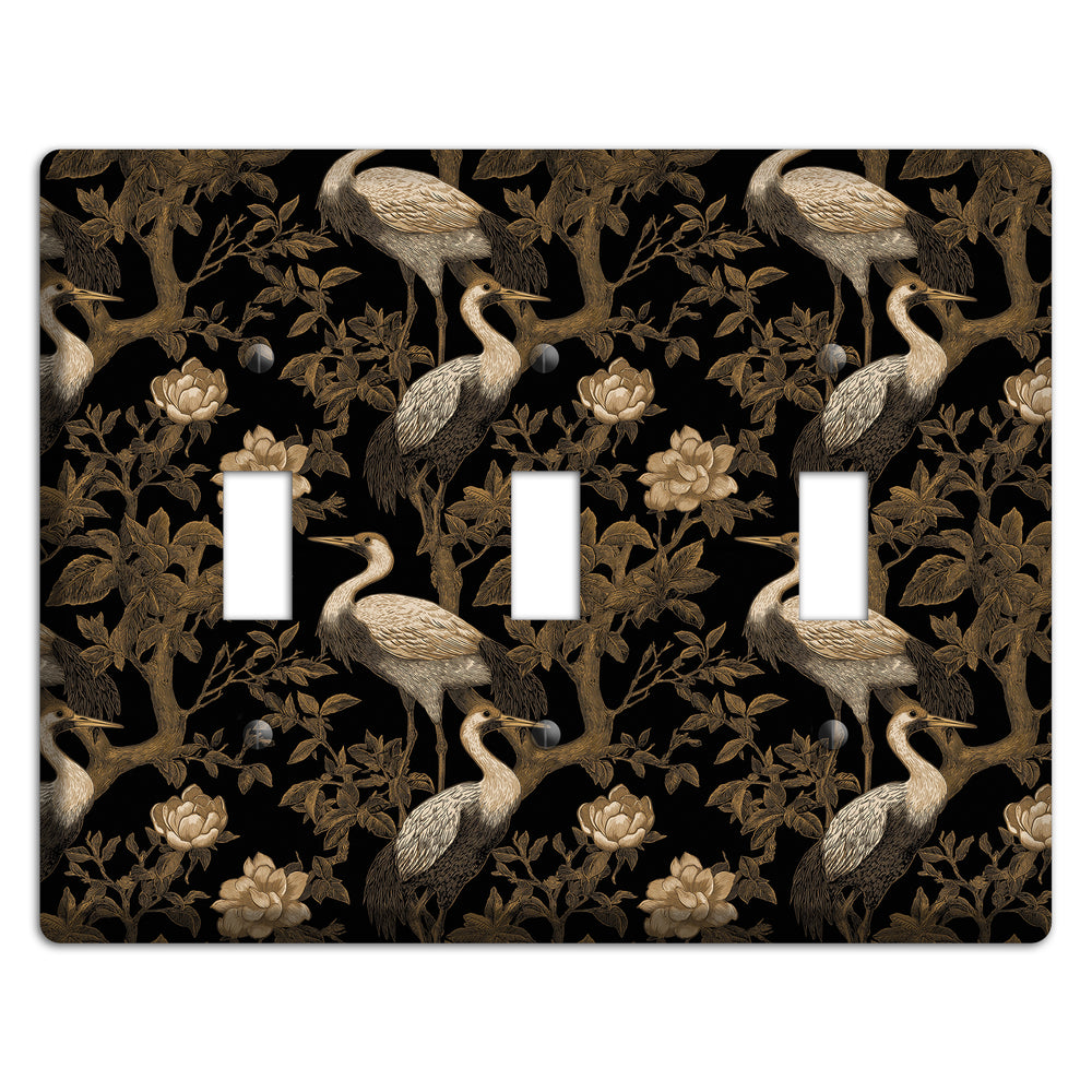 Obsidian Heron Dusk 3 Toggle Wallplate