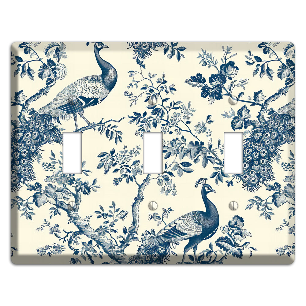 Peacock Court 3 Toggle Wallplate