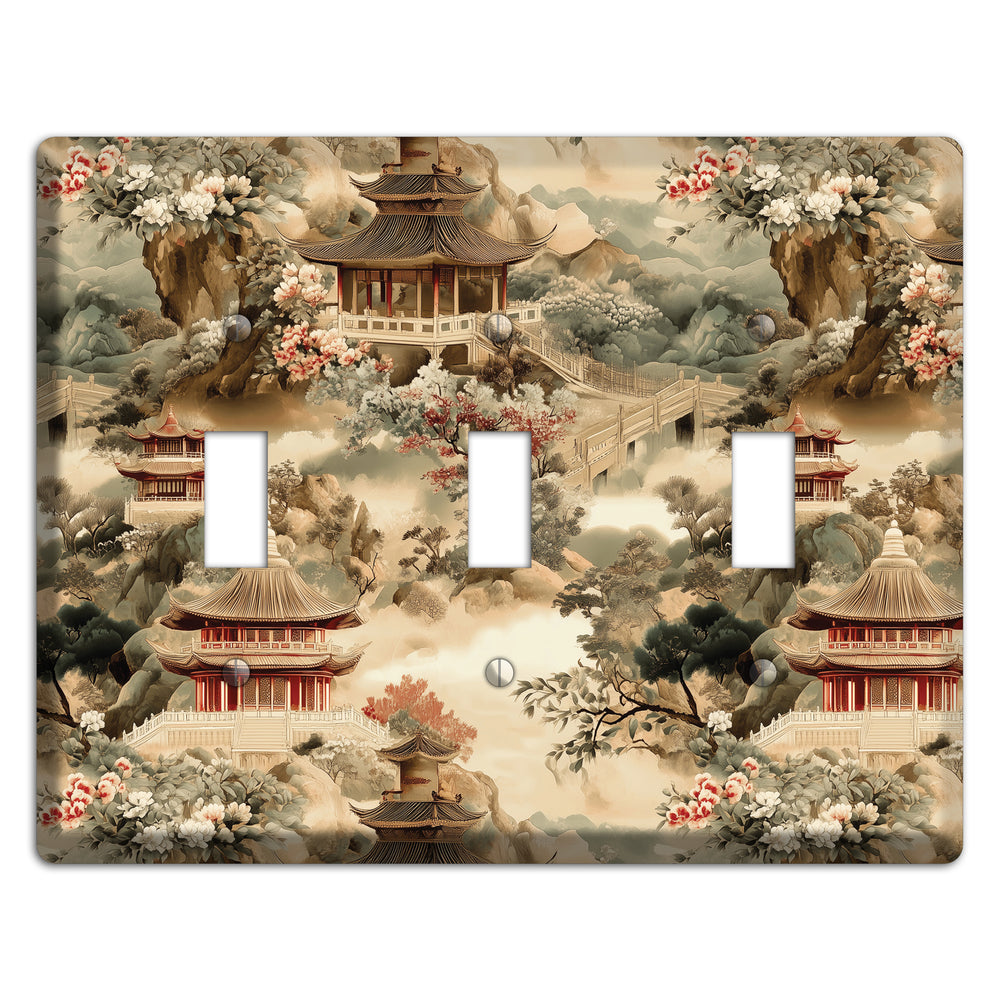 Jade Mountain Reverie 3 Toggle Wallplate