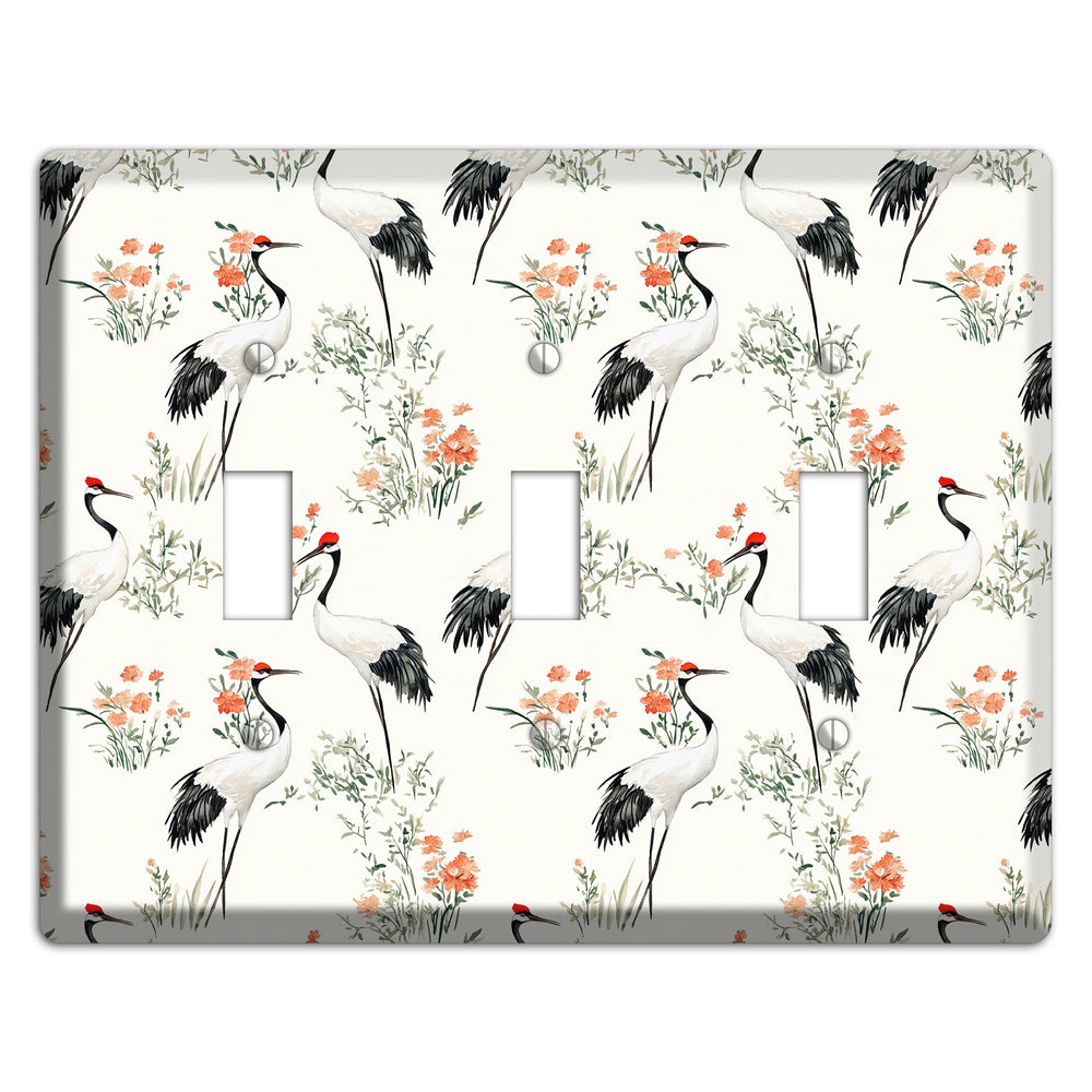Coral Meadow Flight 3 Toggle Wallplate