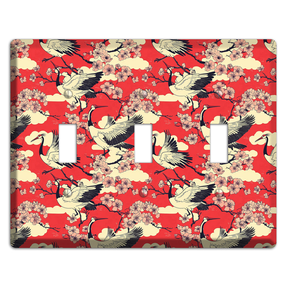 Crimson Blossom Ascent 3 Toggle Wallplate