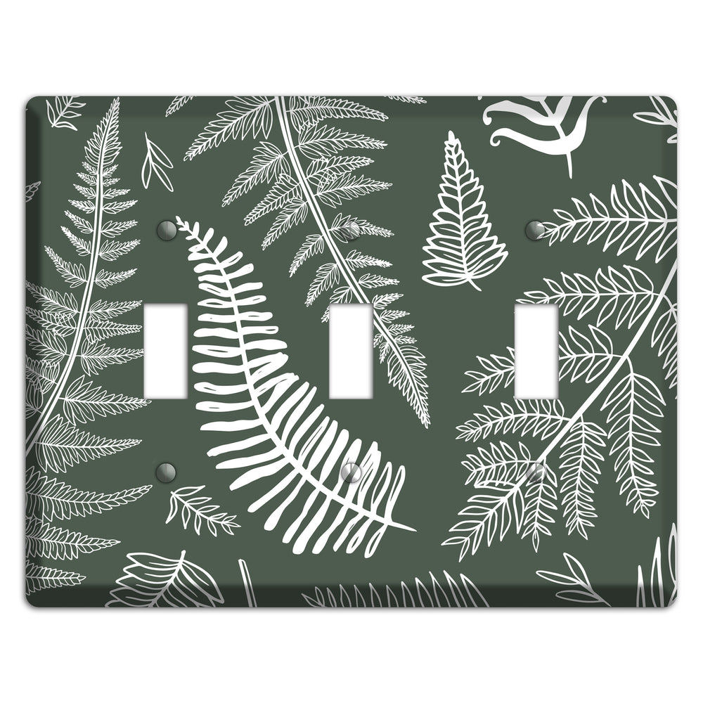 Forest Floor Etching 3 Toggle Wallplate