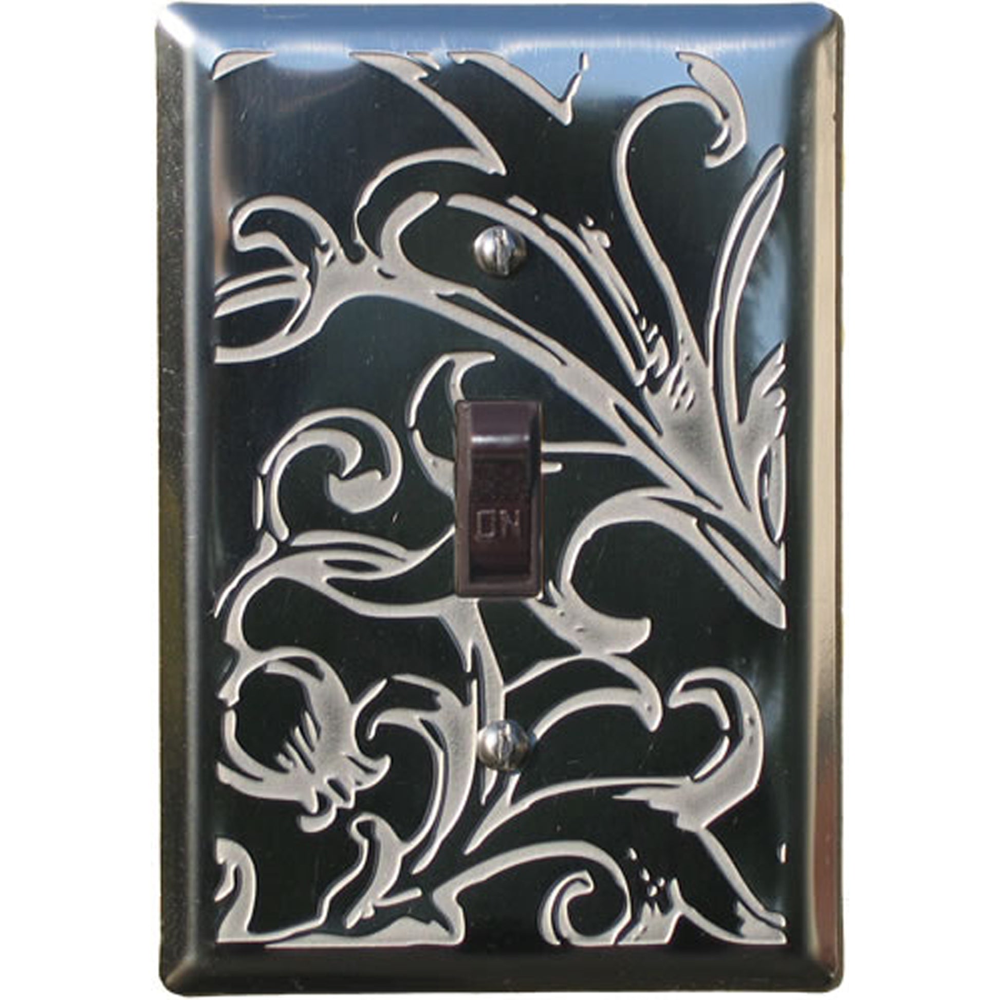 Victorian Stainless Steel Single Toggle Switchplate