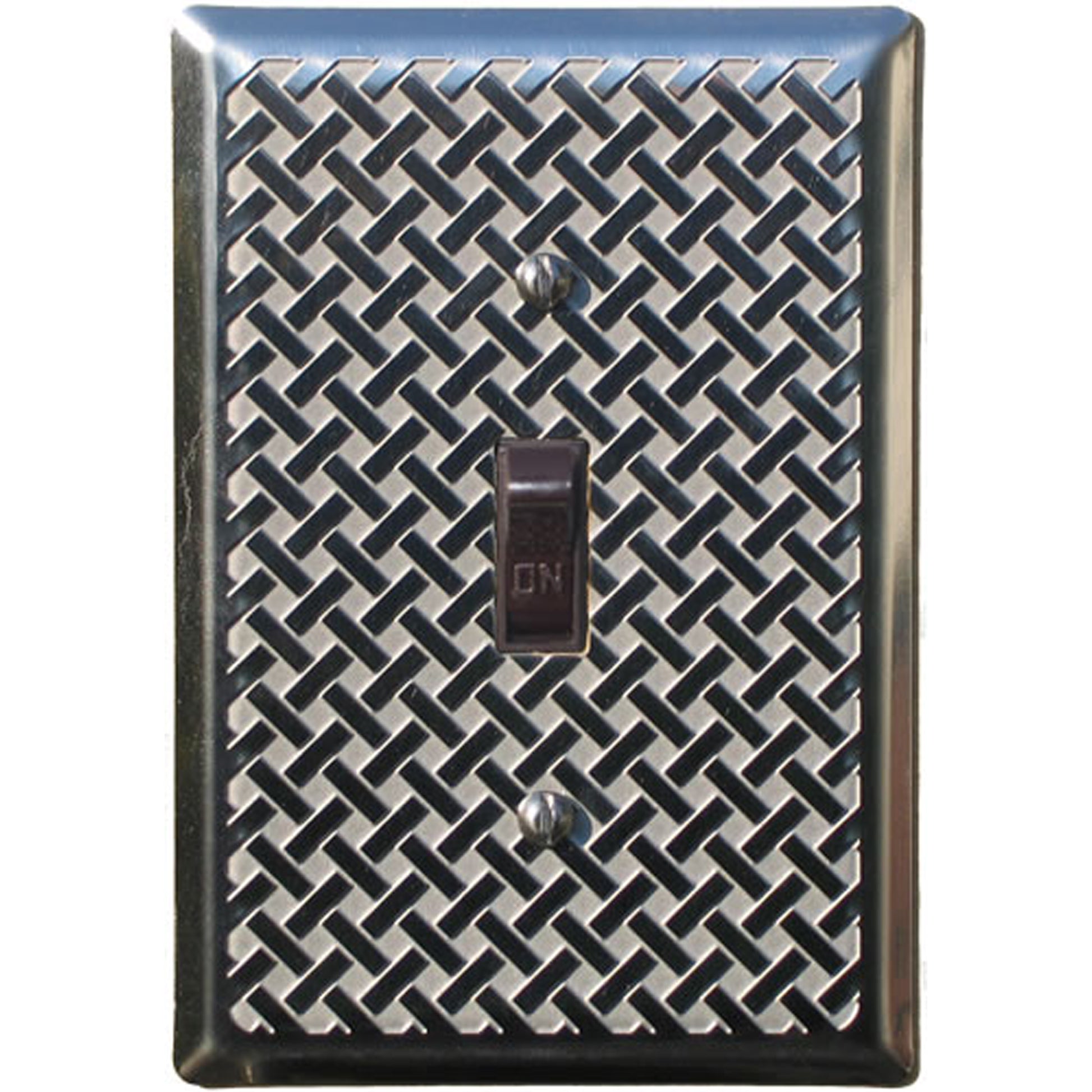 Weave Stainless Steel Single Toggle Switchplate
