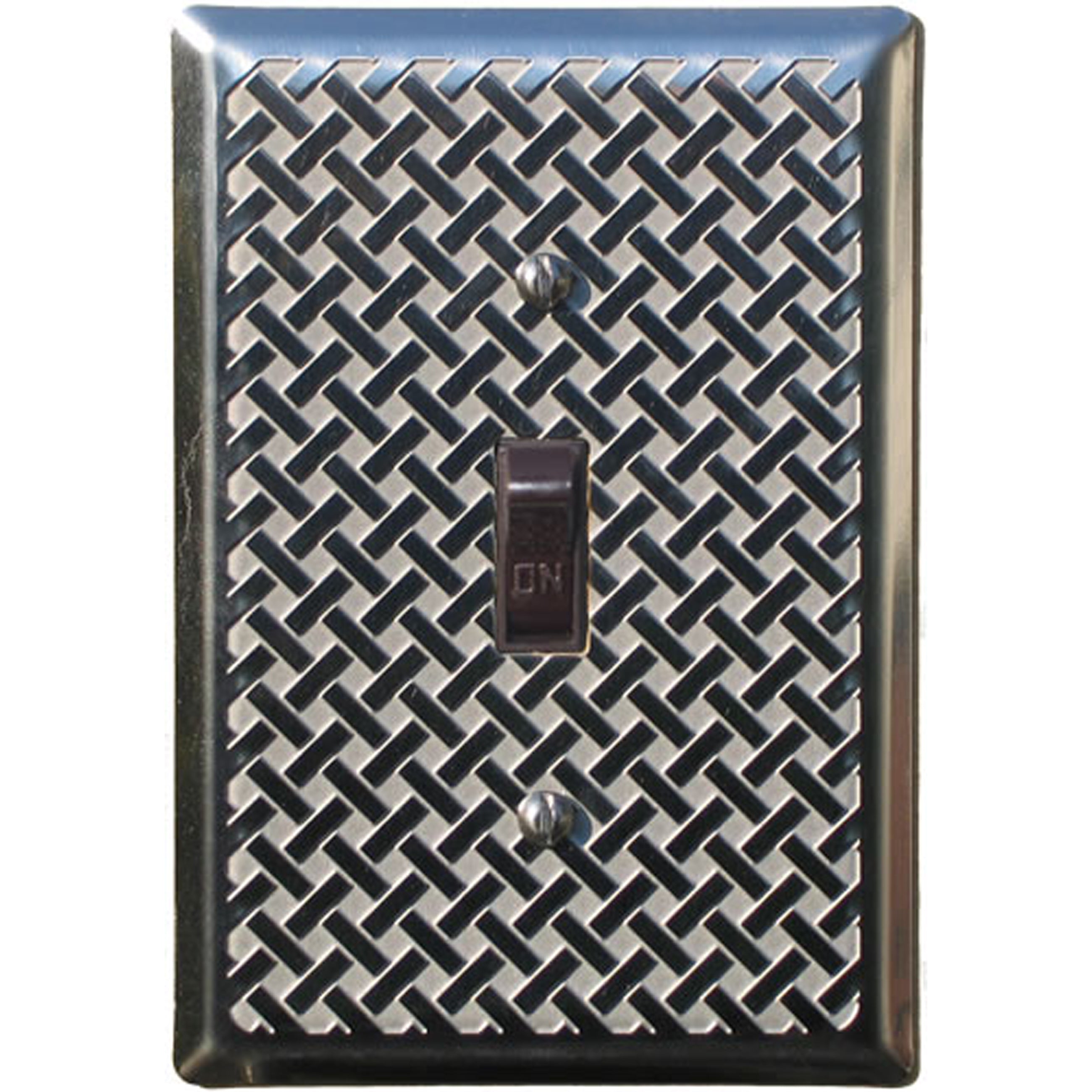 Weave Stainless Steel Single Toggle Switchplate