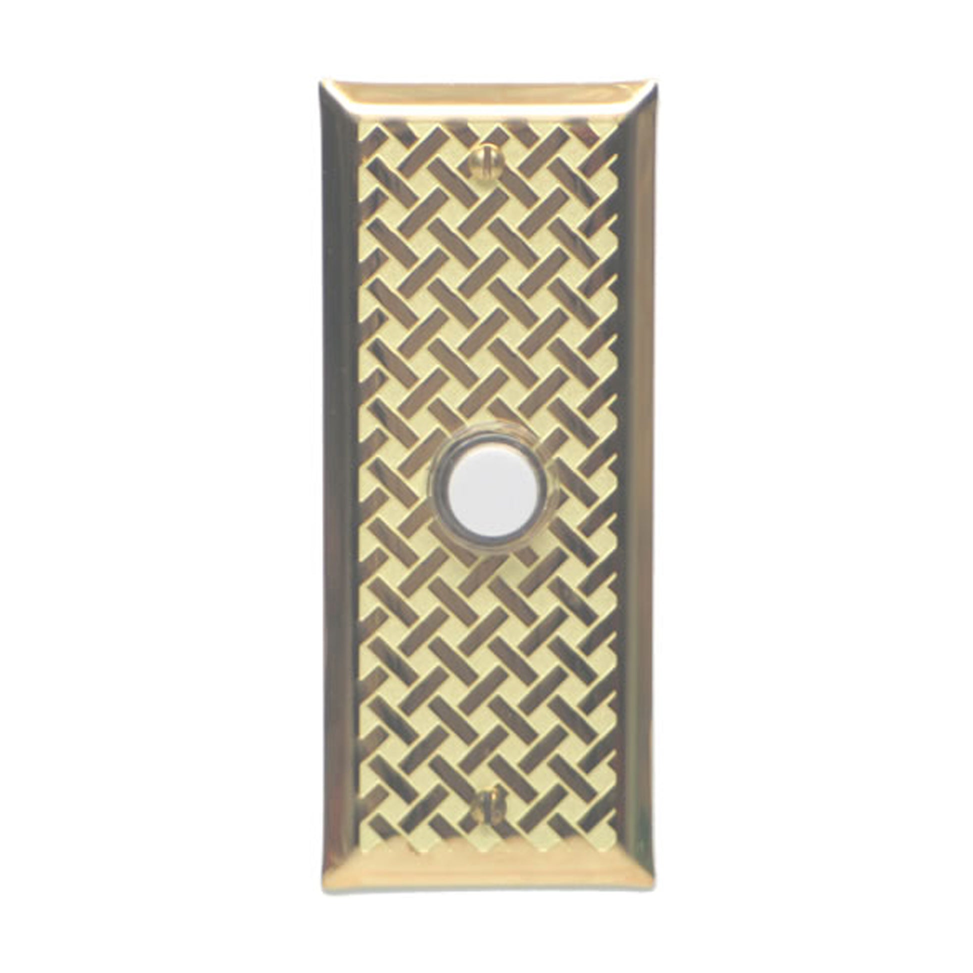 Weave Doorbell - Solid Brass
