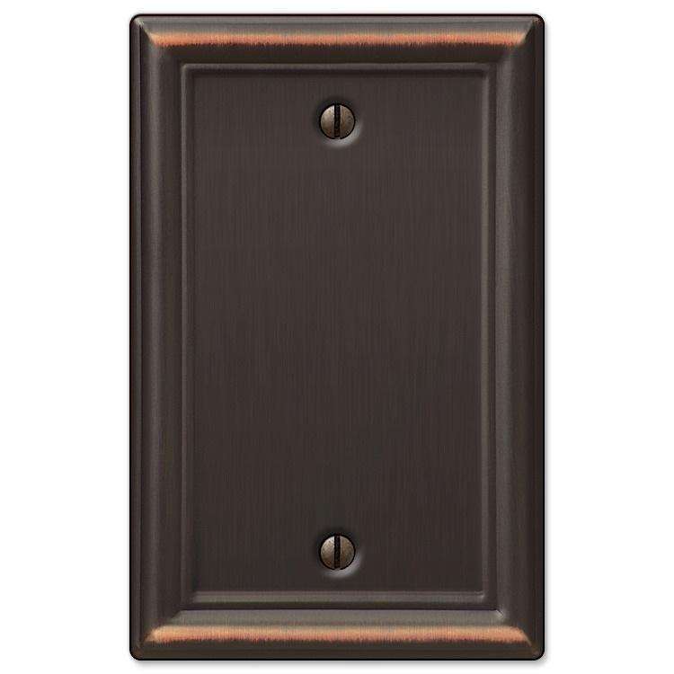 Chelsea Aged Bronze 1 Blank - Wallplatesonline.com