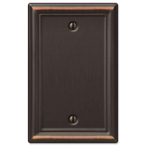 Chelsea Aged Bronze 1 Blank - Wallplatesonline.com