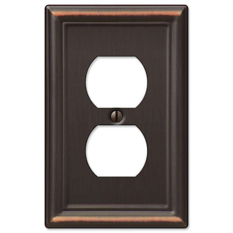 Chelsea Aged Bronze 1 Duplex Outlet
