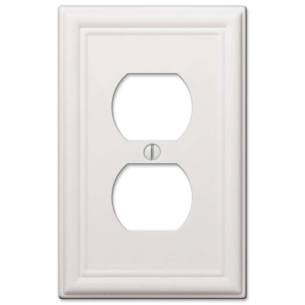Chelsea White 1 Duplex Outlet - Wallplatesonline.com