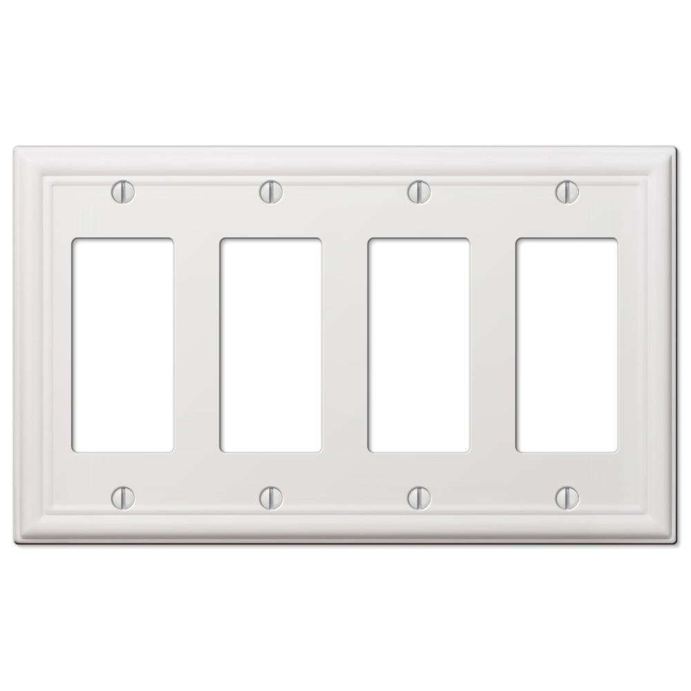 Chelsea White 4 Rocker (GFI) - Wallplatesonline.com
