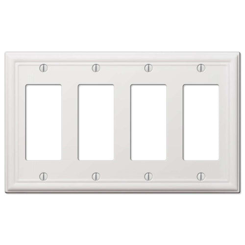Chelsea White 4 Rocker (GFI) - Wallplatesonline.com