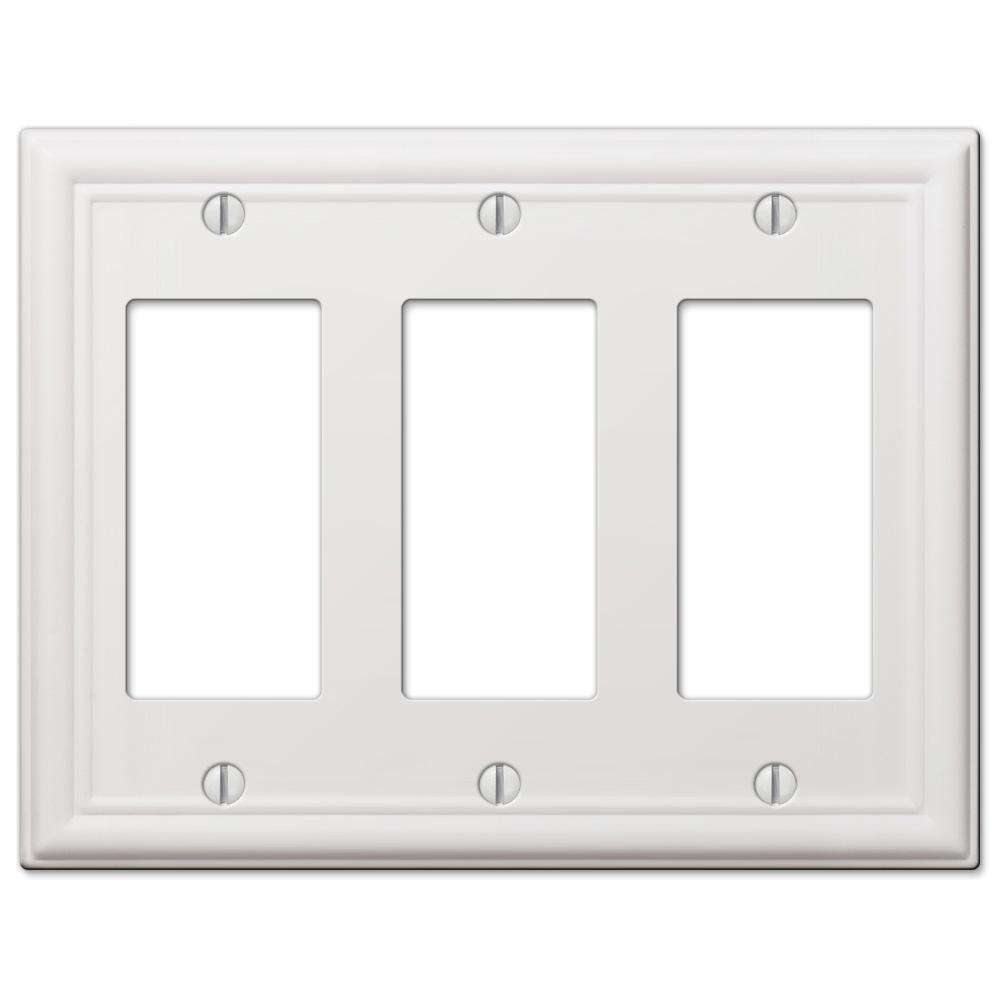 Chelsea White 3 Rocker (GFI) - Wallplatesonline.com