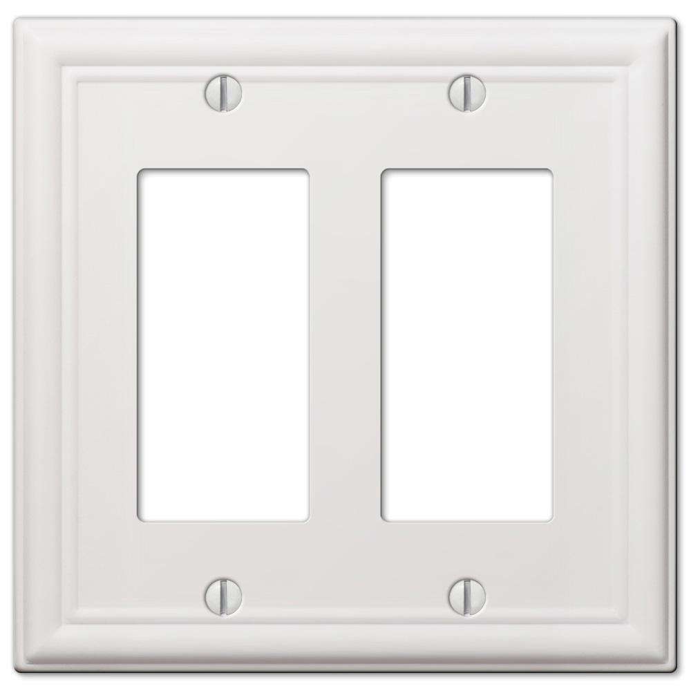 Chelsea White 2 Rocker (GFI) - Wallplatesonline.com