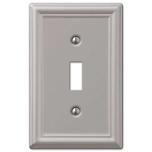 Chelsea Brushed Nickel Cover Plates - Wallplatesonline.com