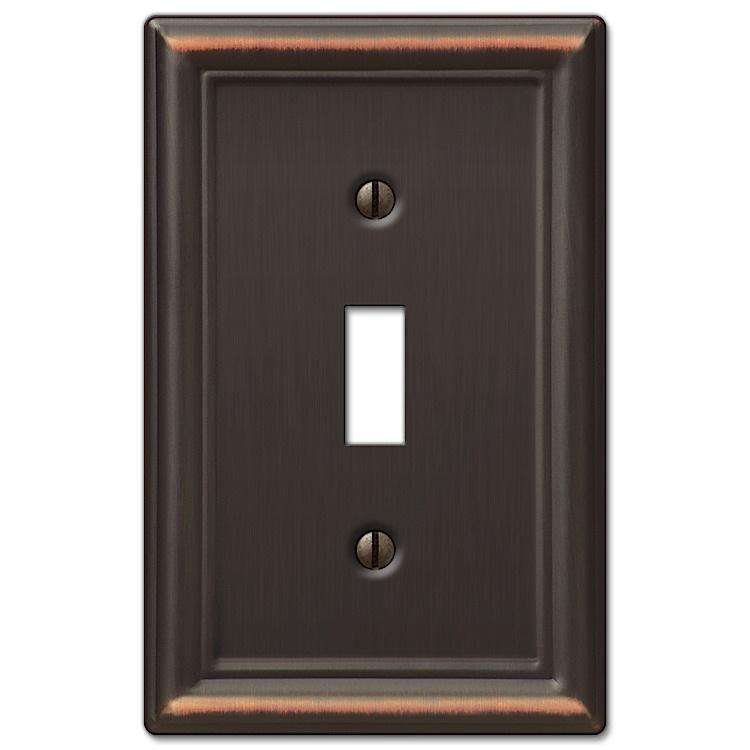 Chelsea Aged Bronze Cover Plates - Wallplatesonline.com