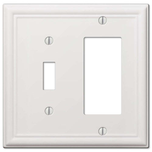 Chelsea White Toggle / 1 Rocker (GFI) - Wallplatesonline.com