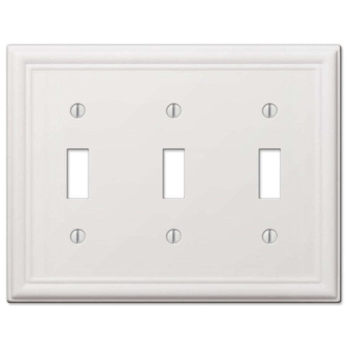 Chelsea White Triple Toggle - Wallplatesonline.com