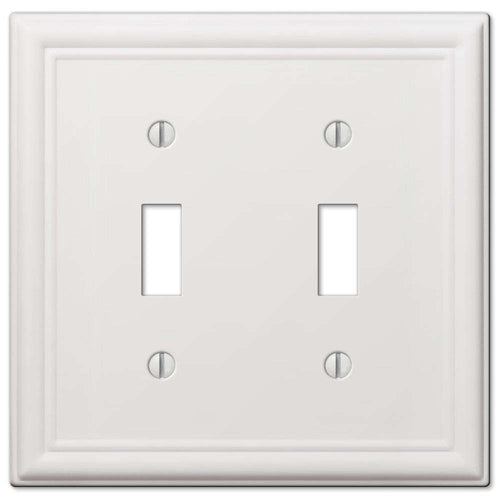 Chelsea White Double Toggle - Wallplatesonline.com
