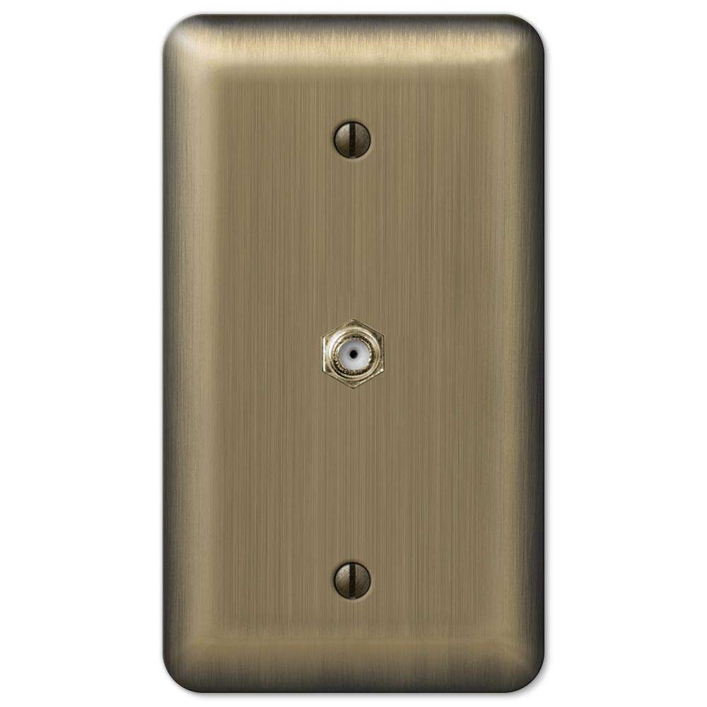 Devon Brushed Brass 1 Cable TV with Hardware