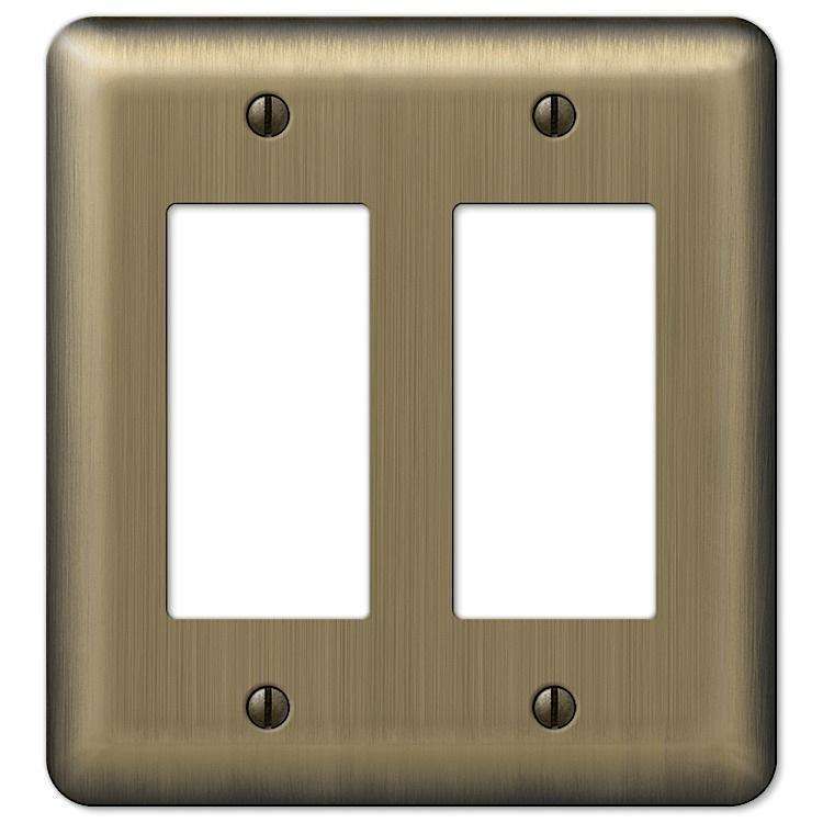 Devon Brushed Brass 2 Rocker (GFI)