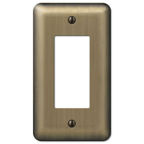 Devon Brushed Brass 1 Rocker (GFI) - Wallplatesonline.com