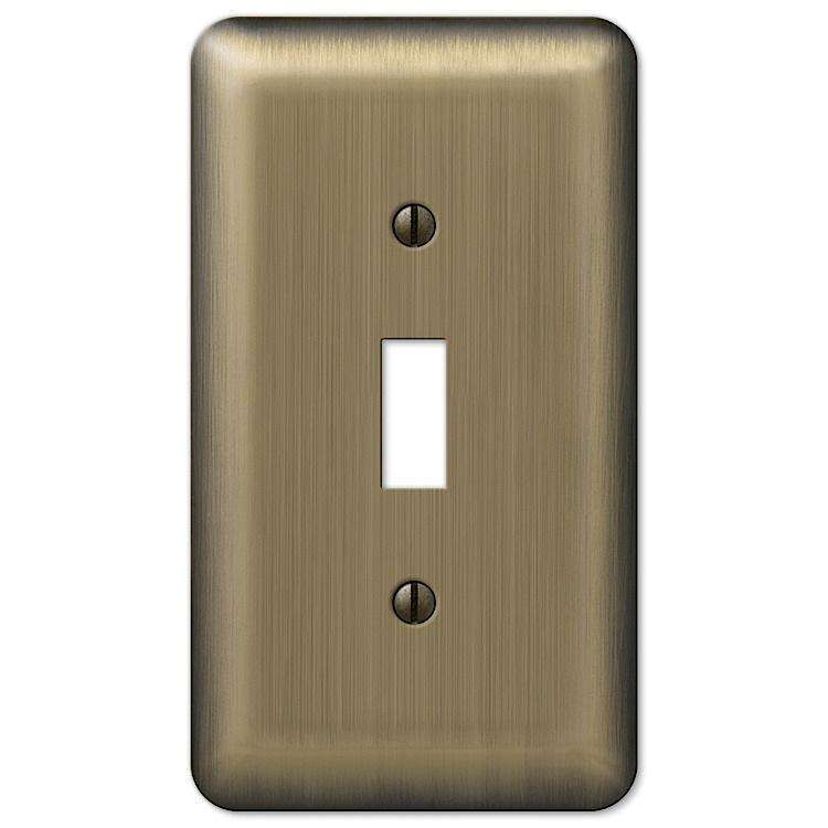 Devon Brushed Brass Cover Plates - Wallplatesonline.com