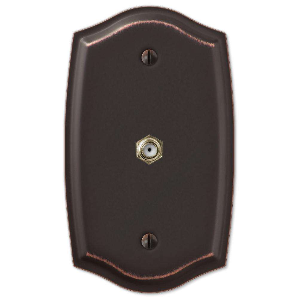 Sonoma Aged Bronze 1 Cable TV with Hardware