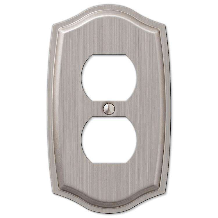 Sonoma Brushed Nickel 1 Duplex Outlet