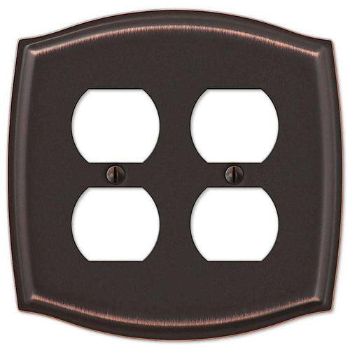 Sonoma Aged Bronze 2 Duplex Outlet - Wallplatesonline.com