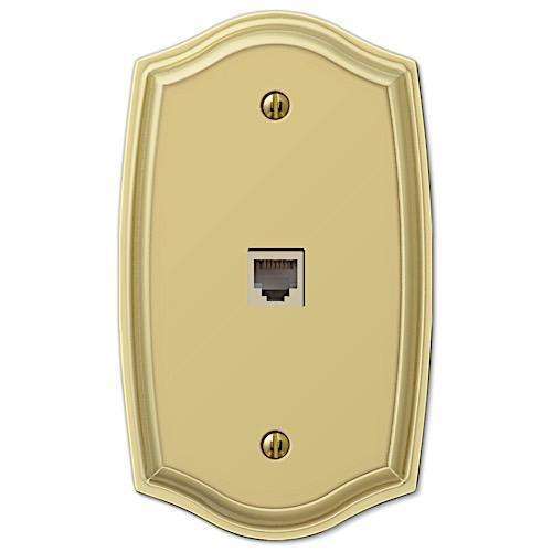 Sonoma Polished Brass 1 Phone Jack with Hardware