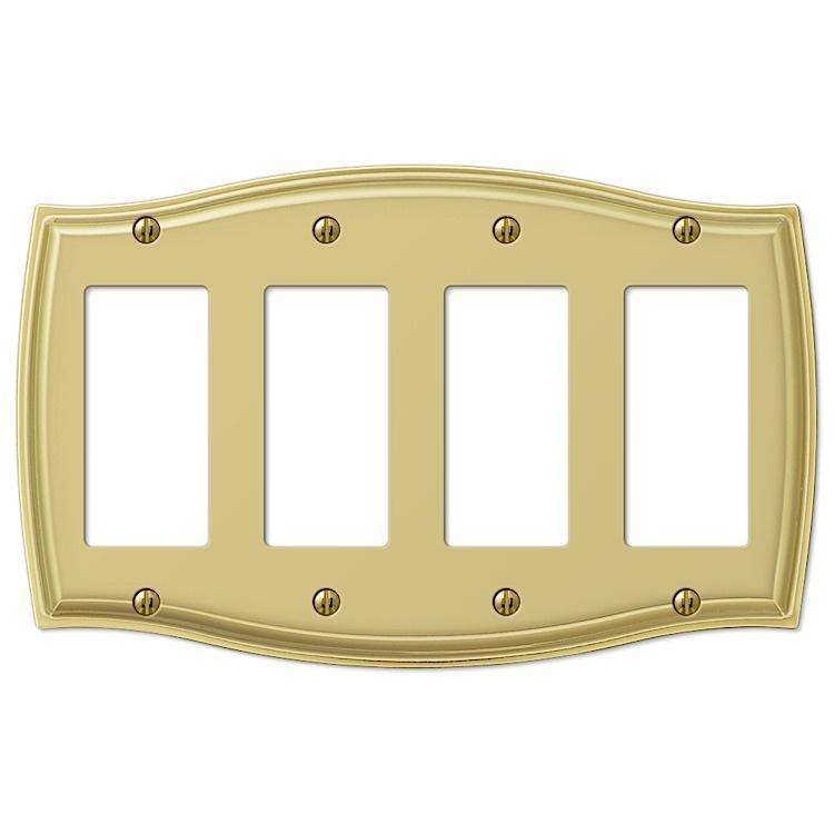 Sonoma Polished Brass 4 Rocker (GFI)