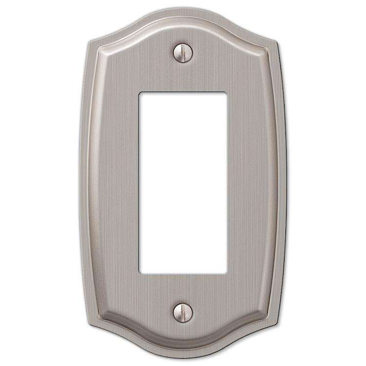 Sonoma Brushed Nickel 1 Rocker (GFI) - Wallplatesonline.com