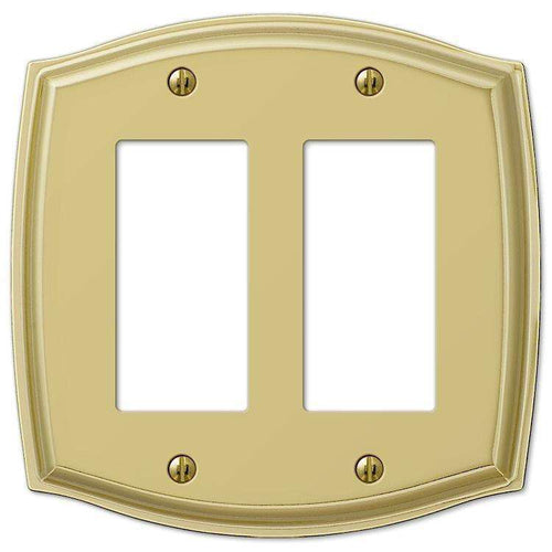 Sonoma Polished Brass 2 Rocker (GFI) - Wallplatesonline.com