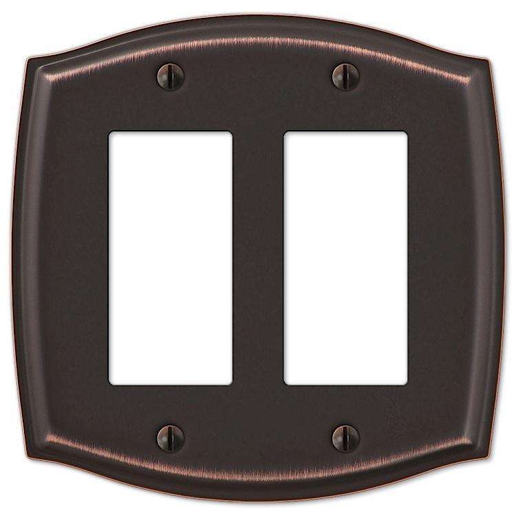 Sonoma Aged Bronze 2 Rocker (GFI) - Wallplatesonline.com