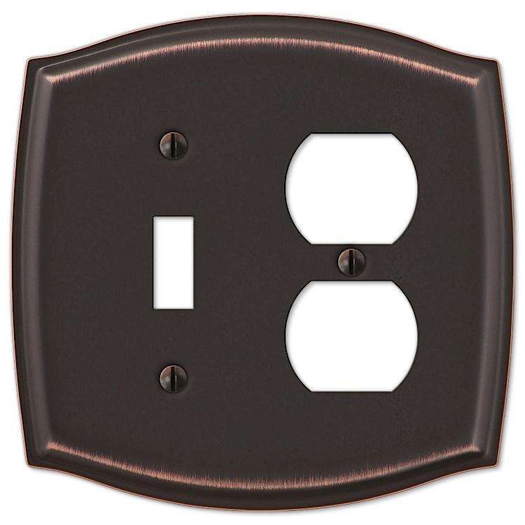 Sonoma Aged Bronze Toggle / Duplex Outlet