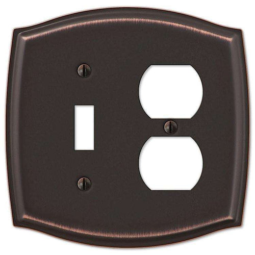 Sonoma Aged Bronze Toggle / Duplex Outlet - Wallplatesonline.com